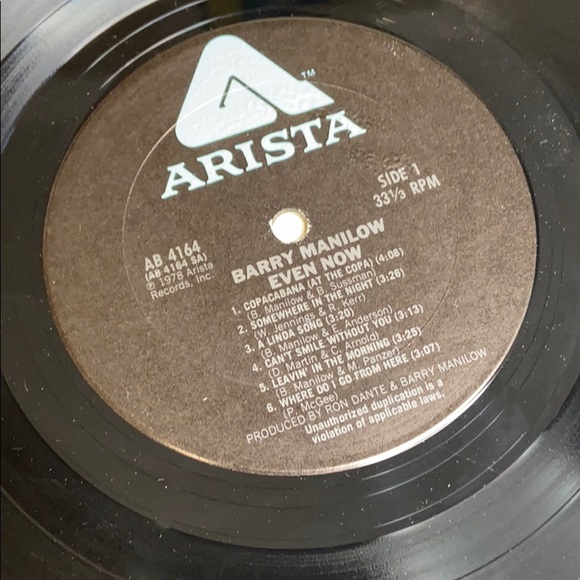 Vintage BARRY MANILOW Even Now Vinyl Record - Picture 8 of 8
